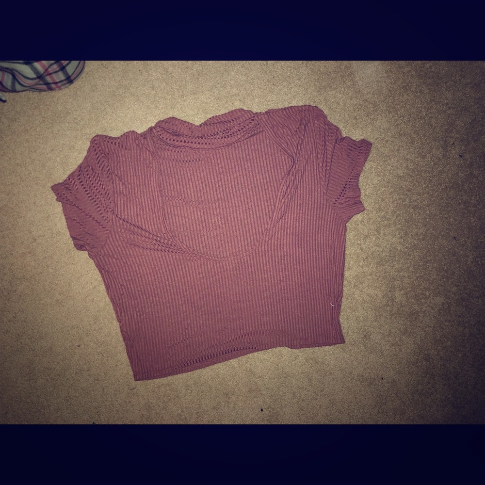 Mauve Open Back Stylish Top